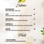 Menu Le Petit Olivier Marrakech August 2023 564120-741100